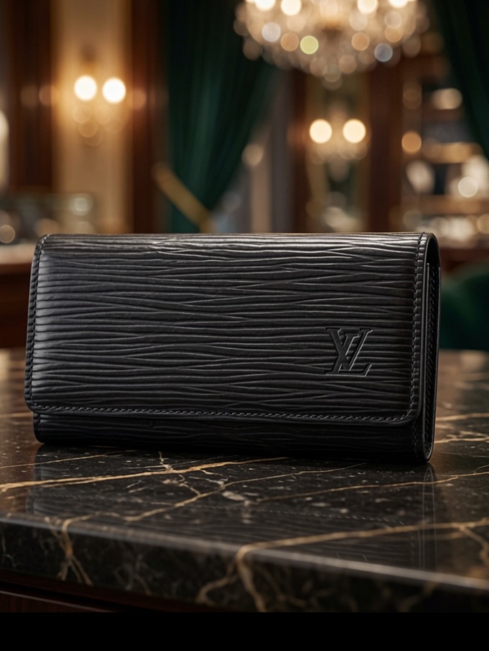 Louis Vuitton Epi Leather 4 Key Holder Epi Leather Black Louis Vuitton - Picture 8 of 12